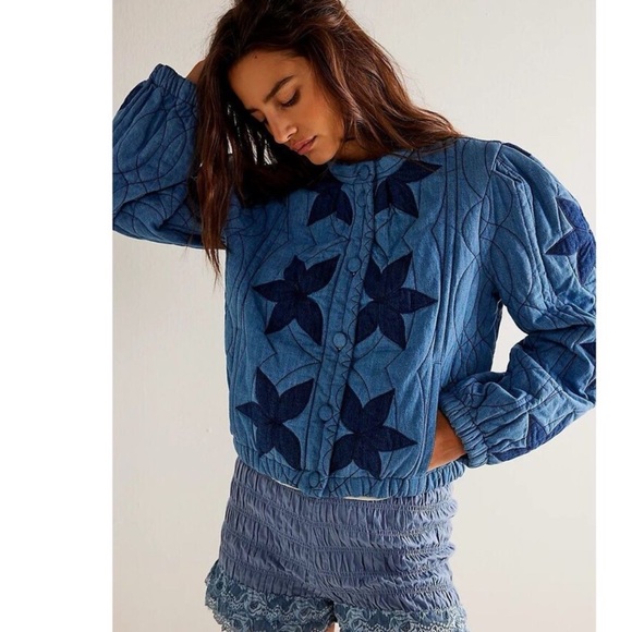 NWT FREE PEOPLE QUINN QUILTED JACKET